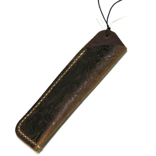 Embossed Leather Pen Sleeve